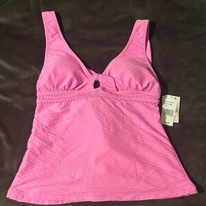 Jessica Simpson Vibrant Pink Bikini Top